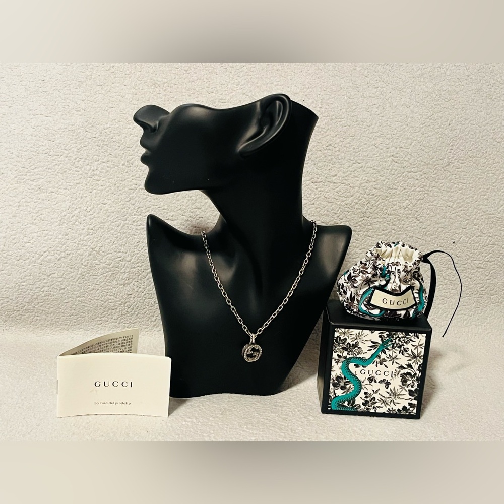 Gucci Interlocking G Arabesque925 Silver Necklace